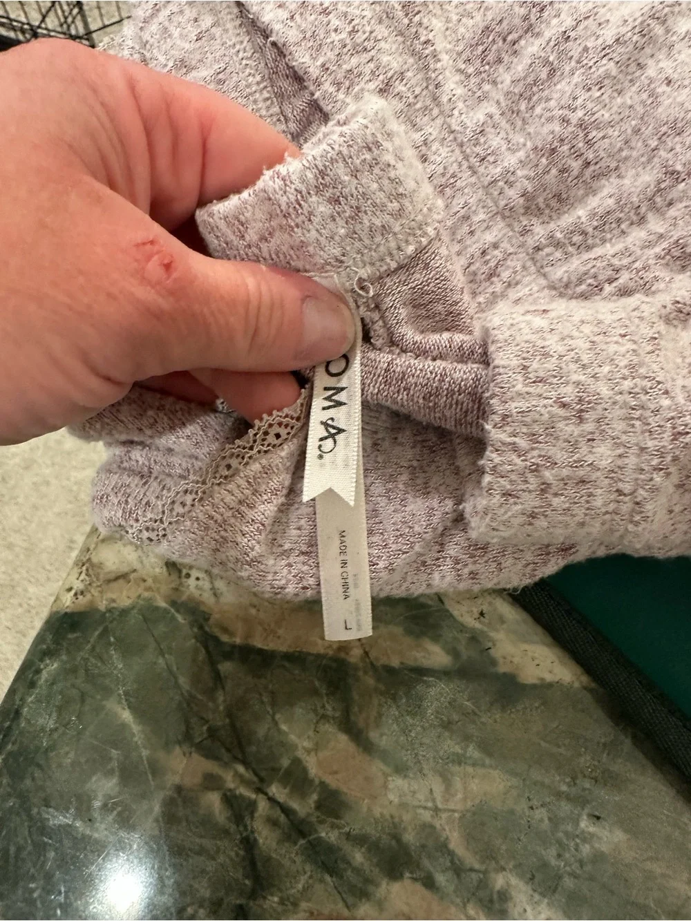 Soma Plush Lavender Two-Piece Pajama Set